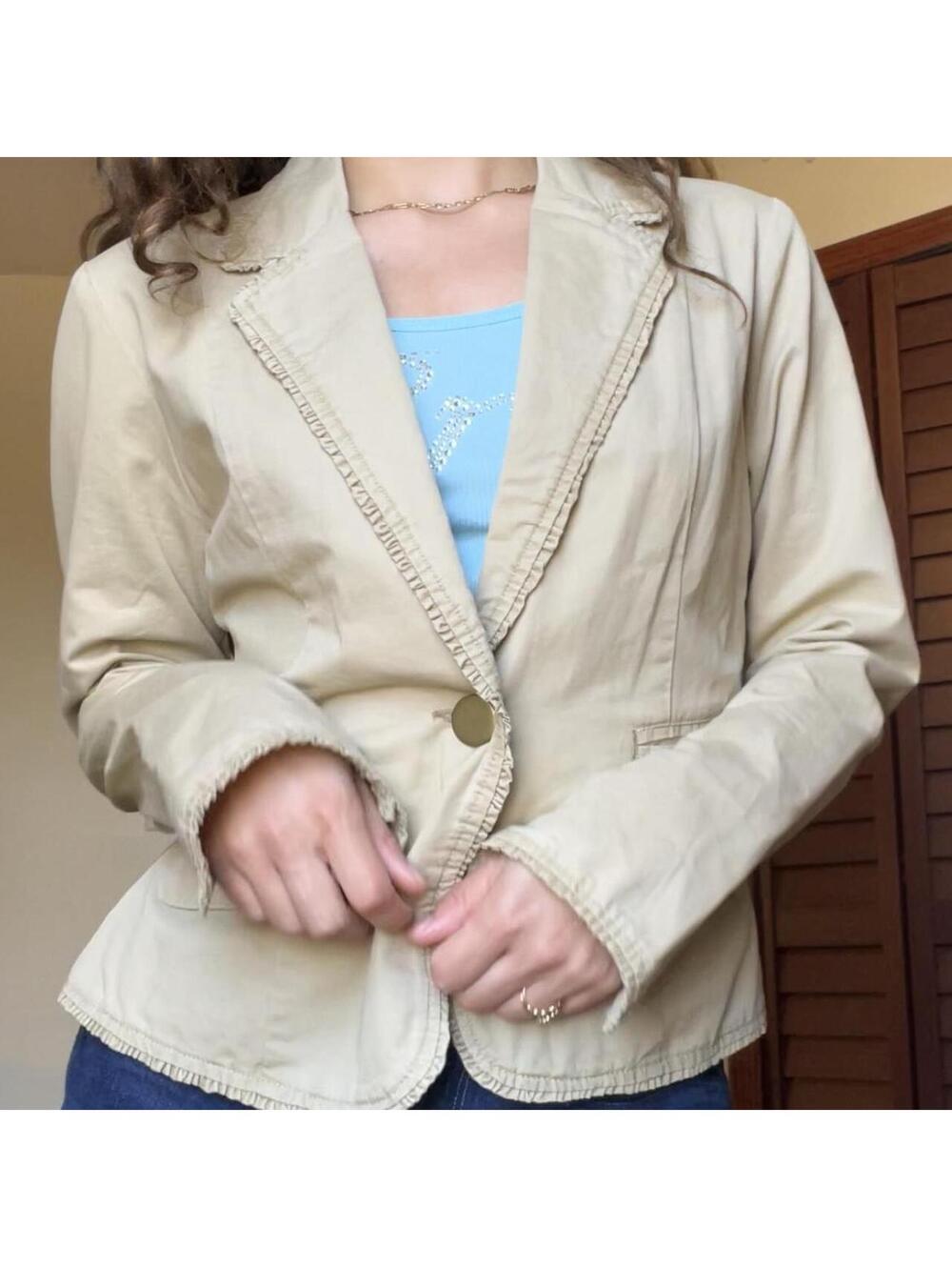 vintage faded glory khaki blazer.